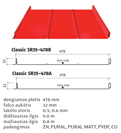 Ruukki Classic SR35-478B Classic SR35-478A