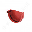 Bryza latako dangtelis K 125/90 Raudonas (Ral 3011) plastikinis, vnt