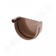 Bryza latako dangtelis K 125/90 Rudas (Ral 8017) plastikinis, vnt