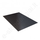 Budmat lygi skarda su plėvele 0,50 mm, 1250x2000 mm (2,5 m²) Ideal-Satin Juoda (015), vnt