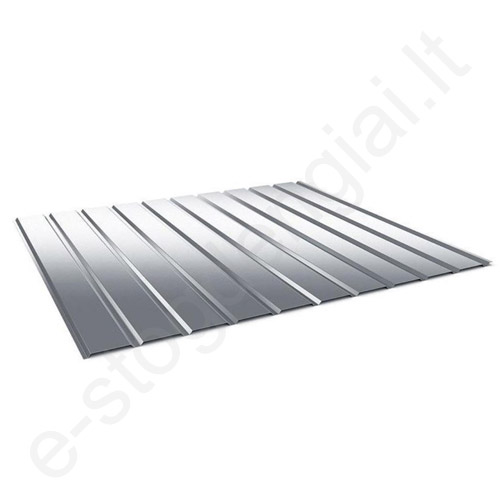 Budmat trapecinė skarda kaminui TRB-8, 0,50 mm, 1189x2000 mm (2,34 m²) Ideal-Satin Juoda (015), vnt