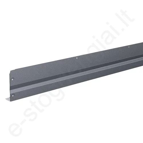 Budmat apatinė vėjalentė WD 150 dešininė, 0,50 mm, L=1200 mm, X-Matt Ruda (384 H), vnt