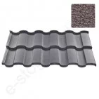 Modulinė čerpė Budmat Rialto 0,50 mm, 735x1195 mm (0,805 m²) Ideal-Matt Ruda (435), vnt