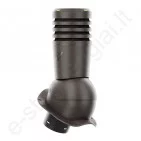 Ventiliacinis kaminėlis Ecoline Premium Ø125 mm neapšiltintas prie Budmat T.Ruda (RAL 8019), vnt
