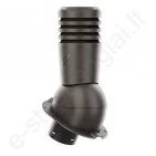 Ventiliacinis kaminėlis Ecoline Premium Ø125 mm neapšiltintas prie Budmat T.Ruda (RAL 8019), vnt