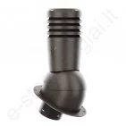 Ventiliacinis kaminėlis Ecoline Premium Ø125 mm neapšiltintas prie Budmat T.Ruda (RAL 8019), vnt