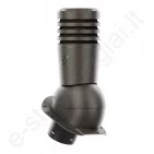 Ventiliacinis kaminėlis Ecoline Premium Ø125 mm neapšiltintas prie Budmat T.Ruda (RAL 8019), vnt