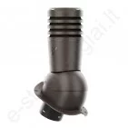 Ventiliacinis kaminėlis Ecoline Premium Ø125 mm neapšiltintas prie Budmat T.Ruda (RAL 8019), vnt