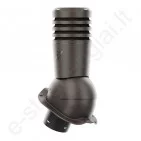 Ventiliacinis kaminėlis Ecoline Premium Ø125 mm neapšiltintas prie Budmat T.Ruda (RAL 8019), vnt