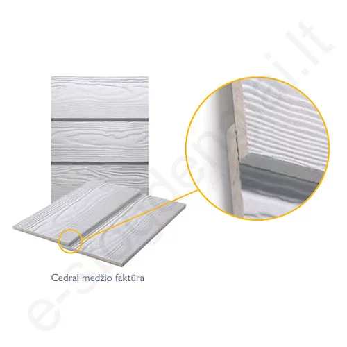 Cementinė dailylentė Cedral Lap medžio imitacija C73 Vandenyno mėlyna (0,576 m²), vnt