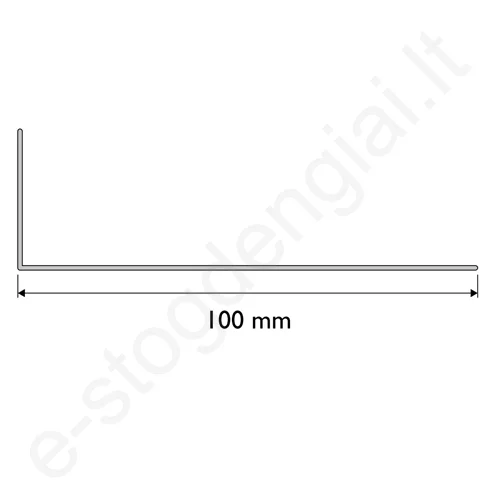 Cedral vėdinimo profilis 100 mm L=2,5 m, vnt