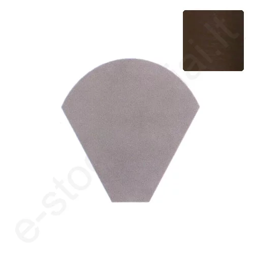 Cembrit pusapvalio kraigo L=450 mm galinis dangtelis Rudas, vnt