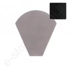 Cembrit pusapvalio kraigo L=450 mm pradinis dangtelis Juodas, vnt