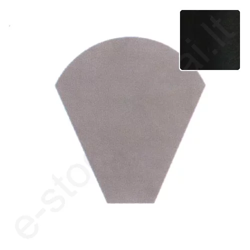 Cembrit pusapvalio kraigo L=450 mm pradinis dangtelis Juodas, vnt