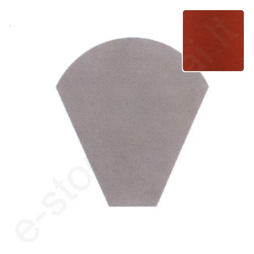 Cembrit pusapvalio kraigo L=450 mm pradinis dangtelis Raudonas, vnt