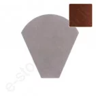 Cembrit pusapvalio kraigo L=450 mm pradinis dangtelis Rausvai rudas, vnt