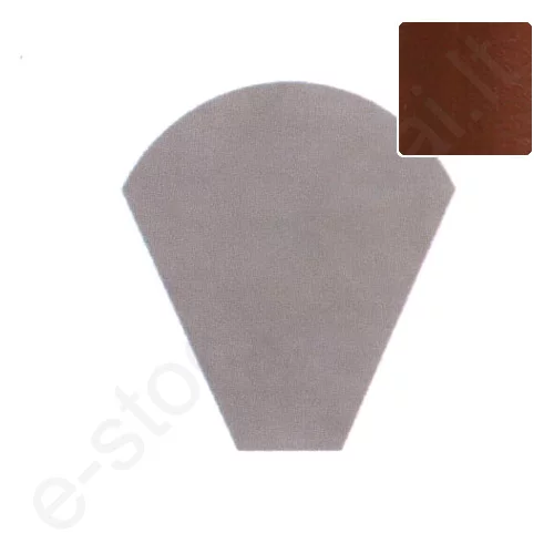 Cembrit pusapvalio kraigo L=450 mm pradinis dangtelis Rausvai rudas, vnt
