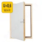 Fakro karnizinės durys DWT 60x100 cm YPATINGAI ŠILTOS, U=0,6 W/m²K