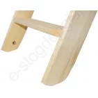 Fakro laiptai LDK 70x140 h=2,8m mediniai, 2 segmentų, SUSTUMIAMI