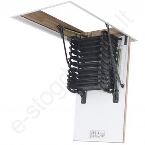 Laiptai Fakro LST 50x80 h=2,5-2,8m metaliniai ŽIRKLINIAI