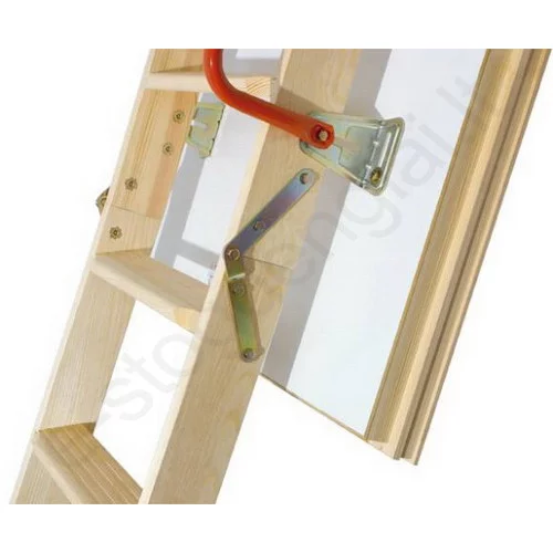 Fakro laiptai LTK ENERGY 70x140 h=2,8m mediniai, ŠILTI, U=0,68 W/m²K