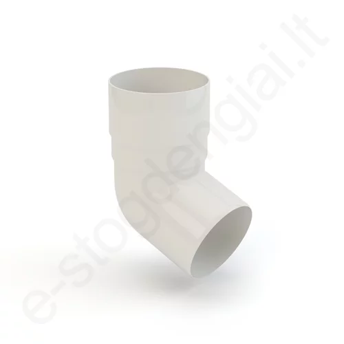 Gamrat lietvamzdžio apatinė alkūnė 100/63 Balta (Ral 9010), vnt