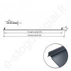Klasikinis profilis Hanbud PHR 560 Revolution, grublėtas, 0,50 mm, 525 mm, UltraMAT, m²