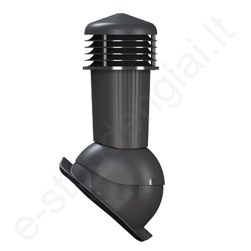 Wirplast ventiliacinis kaminėlis Ø125 mm neapšiltintas K94-S prie Moderno Antracito (RAL 7021), vnt
