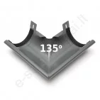 Latako išorinis kampas 135° 150/100 Pilkas (GreenCoat 087) Flamingo, vnt