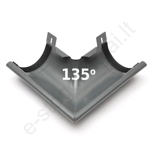Latako išorinis kampas 135° 150/100 Pilkas (GreenCoat 087) Flamingo, vnt