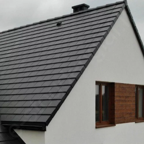Betoninė čerpė Monier Teviva Lumino tamsi pilka, vnt