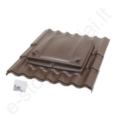 Stogo liukas 600x600 mm Monier rudas, vnt