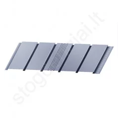 Plieninis pakalimas Budmat, perforuotas, 546 mm x 3 m, 1,518 m², Blizgus poliesteris, vnt