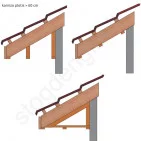 Plieninis pakalimas Budmat, perforuotas, 546 mm x 3 m, 1,518 m², Ultramat Antracito (RAL 7016), vnt