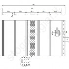 Plieninis pakalimas Budmat, perforuotas, 546 mm x 3 m, 1,518 m², Balintas ąžuolas, vnt