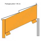 Plastikinis pakalimas Budmat, perforuotas, 344 mm x 3 m, 0,918 m², Juodas (RAL 9005), vnt