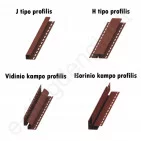 Plastikinis išorinio kampo profilis Budmat, L=3 m, Riešutas, vnt