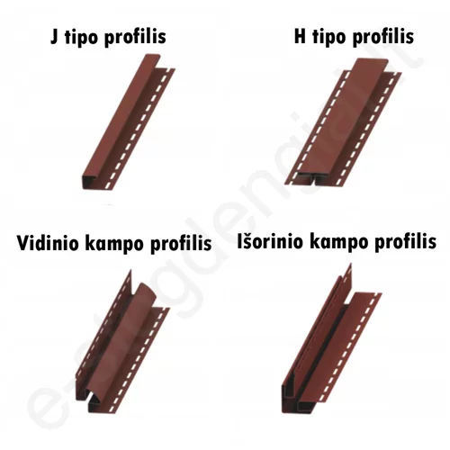 Plastikinis išorinio kampo profilis Budmat, L=3 m, Riešutas, vnt