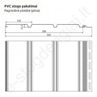 Plastikinis pakalimas Budmat, pilnas, 344 mm x 3 m, 0,918 m², Auksinis ąžuolas, vnt