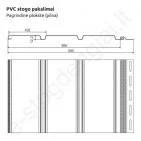 Plastikinis pakalimas Budmat, pilnas, 344 mm x 3 m, 0,918 m², Ąžuolas Winchester, vnt