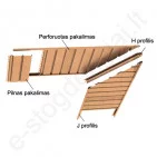 Plastikinis pakalimas Gamrat, pilnas, 203 mm x 3 m, 0,609 m², Matinis Grafito (RAL 7016), vnt