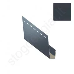 Plieninis J tipo profilis Hornval, L=2 m, Blizgus Antracito (RAL 7016), vnt