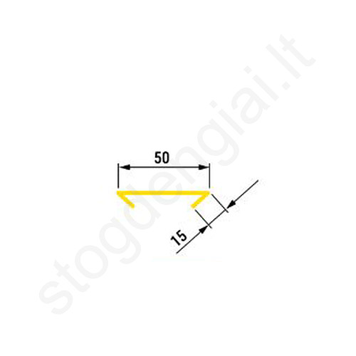 Plieninis maskuojantis elementas Hornval, L=2 m, Multigloss, vnt