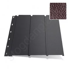 Aliuminio pakalimas Hornval P1, pilnas, 355 mm x 2 m, 0,62 m², Blizgus Rudas (RAL 8017), vnt