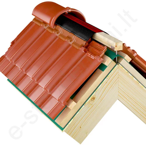 Kraigo ventiliacinė juosta Eurovent Roll Standart, 390 mm, Molio, 5 m/rul