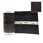 Aliuminė kraigo ventiliacinė juosta IVT Micro-Roll, 300 mm, Juoda, 5 m/rul