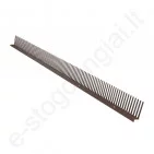 Paukščių užtvara Eurovent Comb X L=1 m, T.Ruda (RAL 8019), vnt