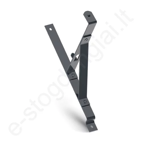 Sniego tvorelės laikiklis čerpinei plieninei dangai Eurovent Fix Metal 350/35, Grafito (RAL 7024), vnt