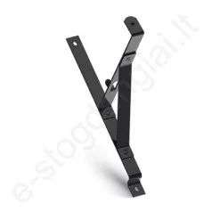 Sniego tvorelės laikiklis čerpinei plieninei dangai Eurovent Fix Metal 350/35, Juodas (RAL 9005), vnt