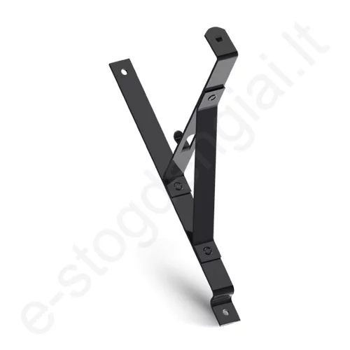 Sniego tvorelės laikiklis čerpinei plieninei dangai Eurovent Fix Metal 350/35, Juodas (RAL 9005), vnt
